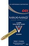 CCI Maxi-Mag TMJ 22 WMR