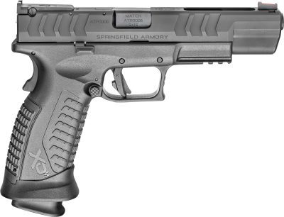 Springfield Armory XD-M Elite Precision 9mm Luger XDME95259BHC 5.25" 22+1 Railed Black Frame Black Melonite Steel with Lightening Cut Slide Black Interchangeable Backstrap Grip with META Trigger