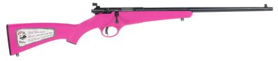 Savage Arms 13780 Rascal 22 LR 1rd Cap 16.10" Blued Rec/Barrel Pink Stock Right Hand (Youth)