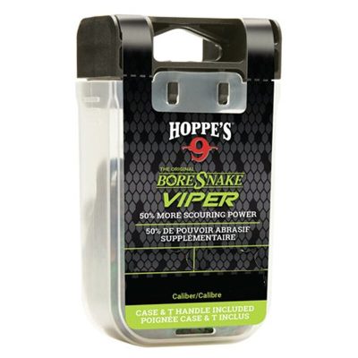 Hoppe's BoreSnake Viper Den Bore Cleaner Pistol/Revolver Length .22 Caliber Pull Handle/Storage Case