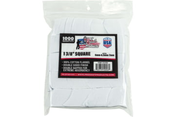 Pro-Shot Cotton Flannel Patches 6-7 mm 13/8 in Square Patch 1000 QUANTITY