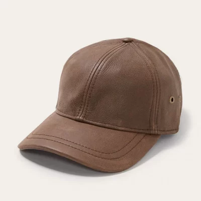 Stetson leather cap
