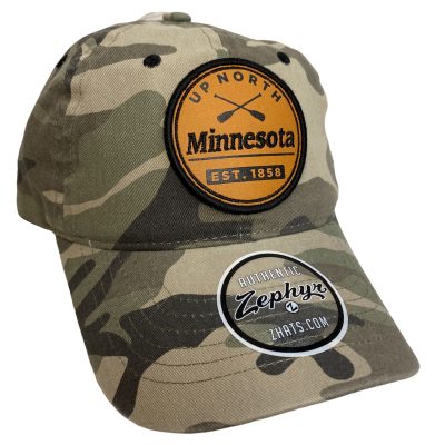 Camo Cap with Up North Minnesota patch
