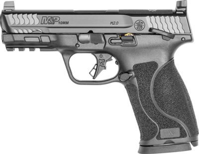 Smith & Wesson M&P 2.0 OR 10mm, 4" Barrel, 3-Dot Sights, Manual Safety, Black, 15rd