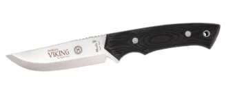 MUELA VIKING FIXED BLADE KNIFE MICARTA HANDLE, BLK