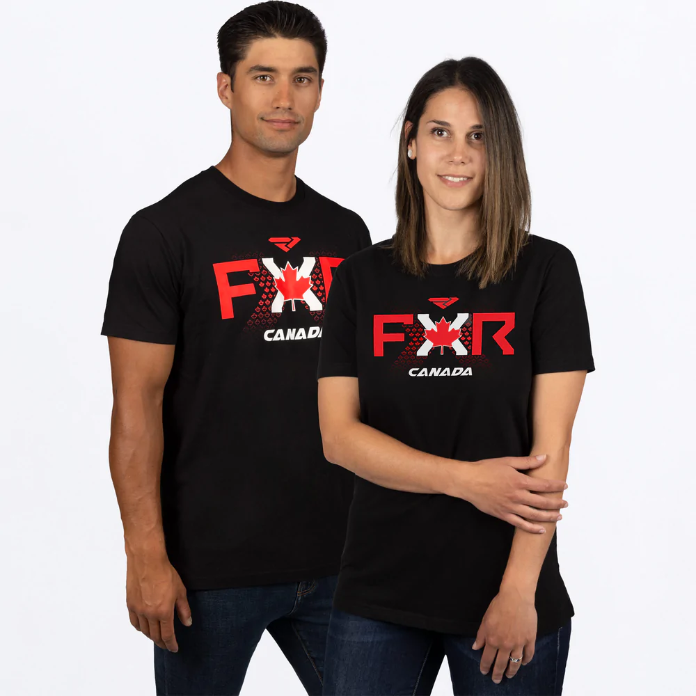 FXR International Race Tee - Black both man and woman