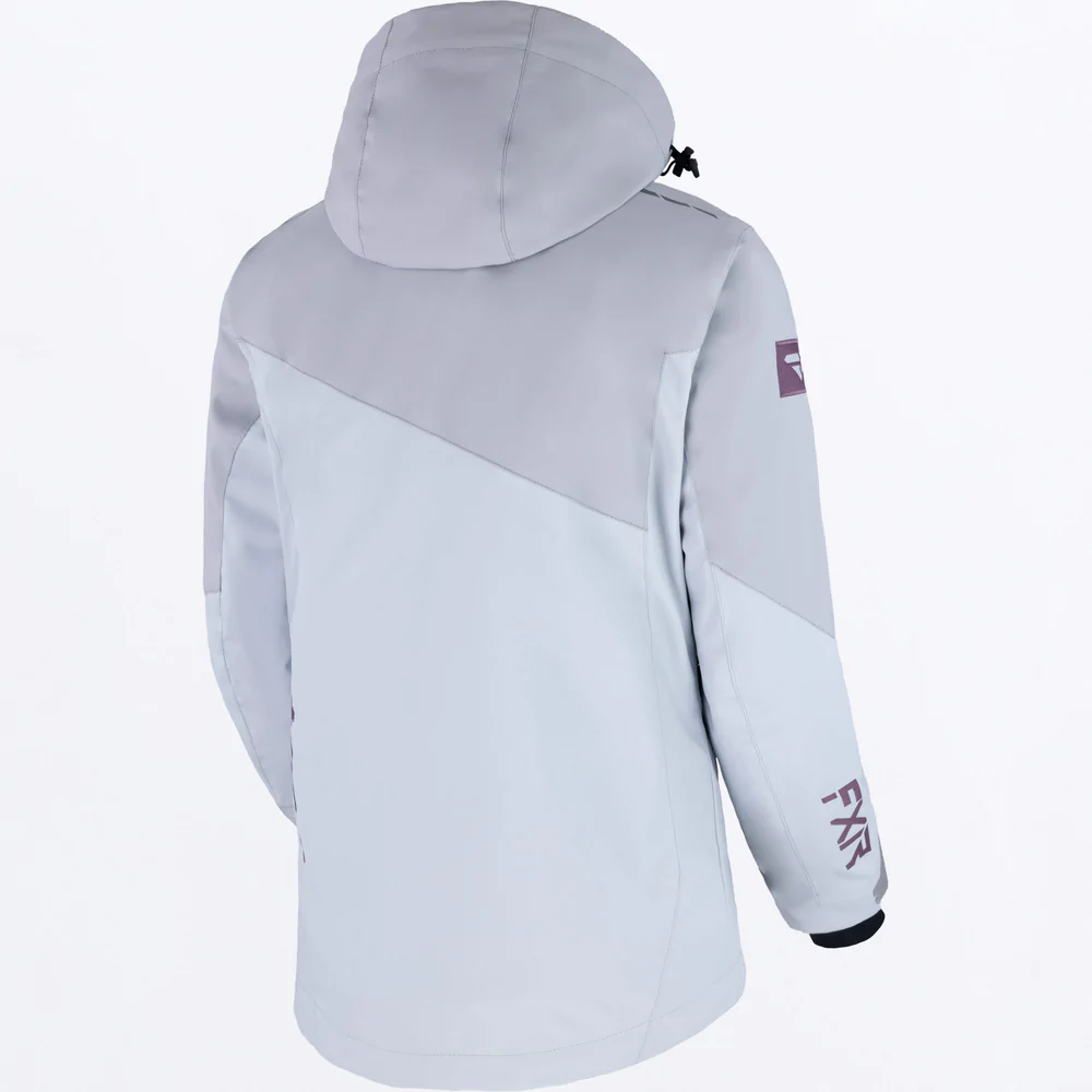FXR Women's Edge Jacket - Multiple Colors Grey Muted Grape from the back