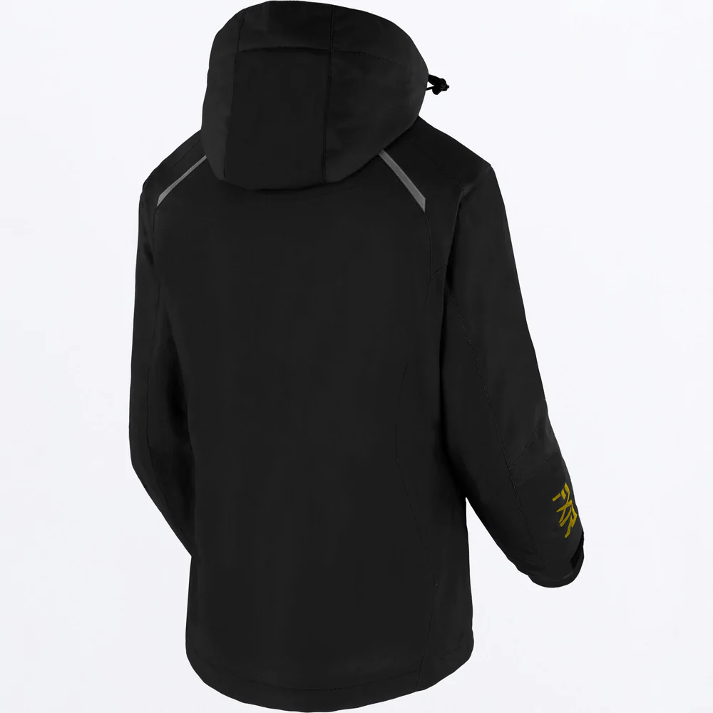 FXR Women's Pulse Jacket from the back black and gold