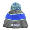 IceArmor by Clam Pom Hat - Blue/Gray/Chartreuse