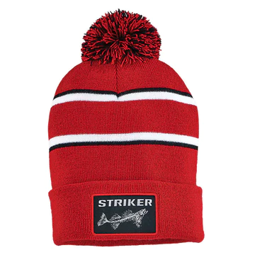 Striker Striped PomPom Hat