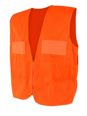 This bright orange hunting vest is ideal for visibility.