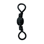 Eagle Claw Barrel Swivel W/Safety Snap Size 5 Black - Mel's Outdoors