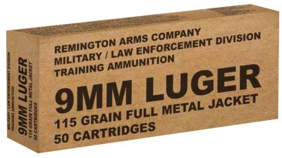 Remington Military 9MM Luger 115GR FMJ