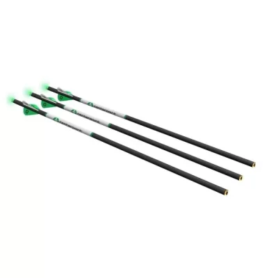 CenterPoint Carbon Arrows - 3pk With Lighted Half Moon Nocks