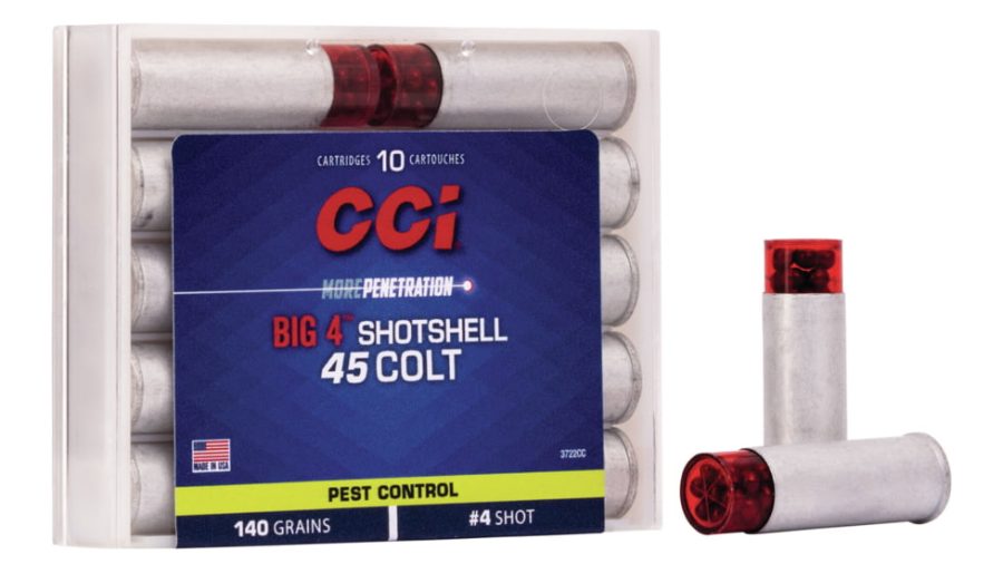 CCI Ammunition Pest Control Big 4 Shotshell .45 Colt