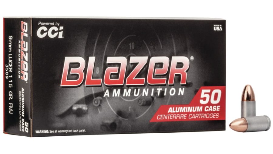 CCI Blazer Aluminum Ammunition 9MM