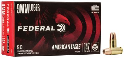 Federal American Eagle Handgun 9mm 147GR