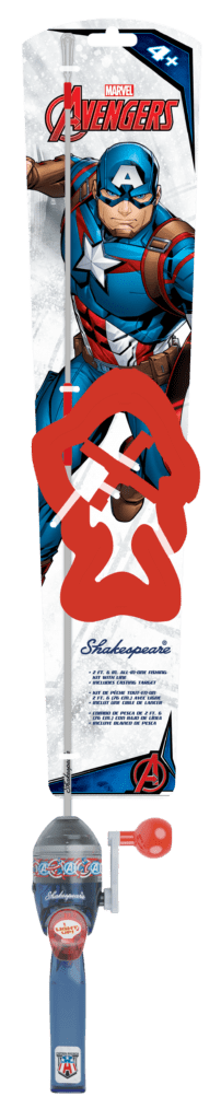 Shakespeare Marvel Spiderman Kit 2'6 Spincast Combo for Kids