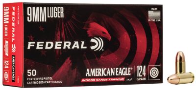 Federal American Eagle 9mm 124GR TMJ