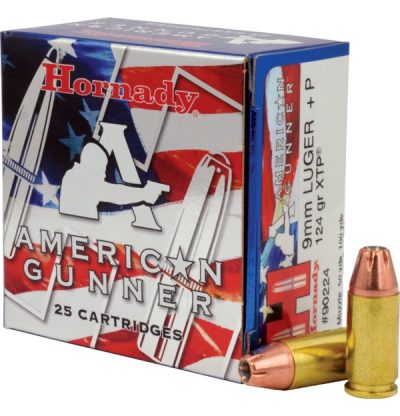 9mm Luger +P 124 gr XTP® American Gunner®