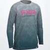 FXR Youth Attack UPF Longsleeve Ice Camo/ Pink