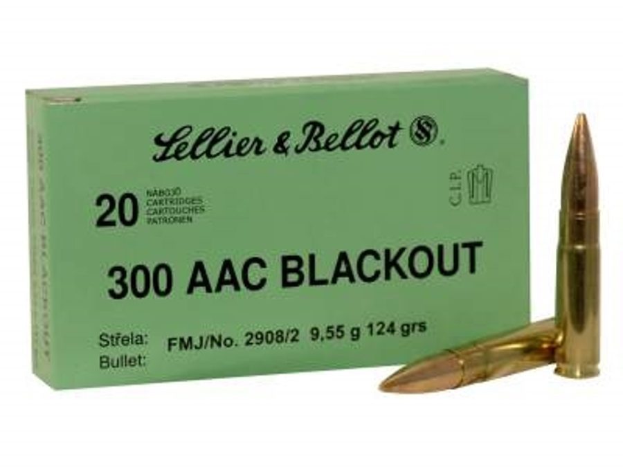 Sellier&Bellot 300aac Blackout FMJ 124grs 20rnds