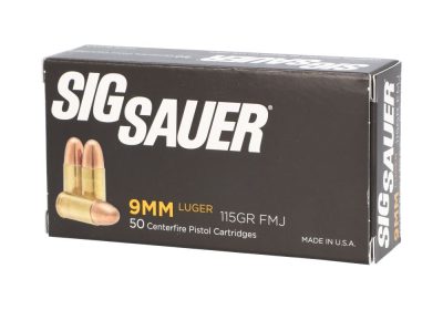 Sig Sauer 9mm 115gr Elite Ball FMJ