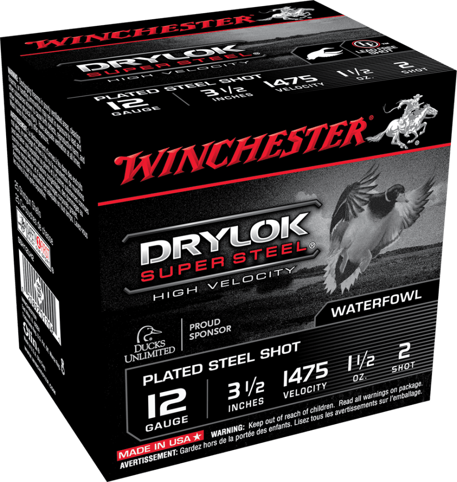 Winchester DryLok Super Steel 12ga 3.5" 2 Shot