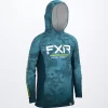 Youth Derby Hoodie Blue Camo/ HiVis