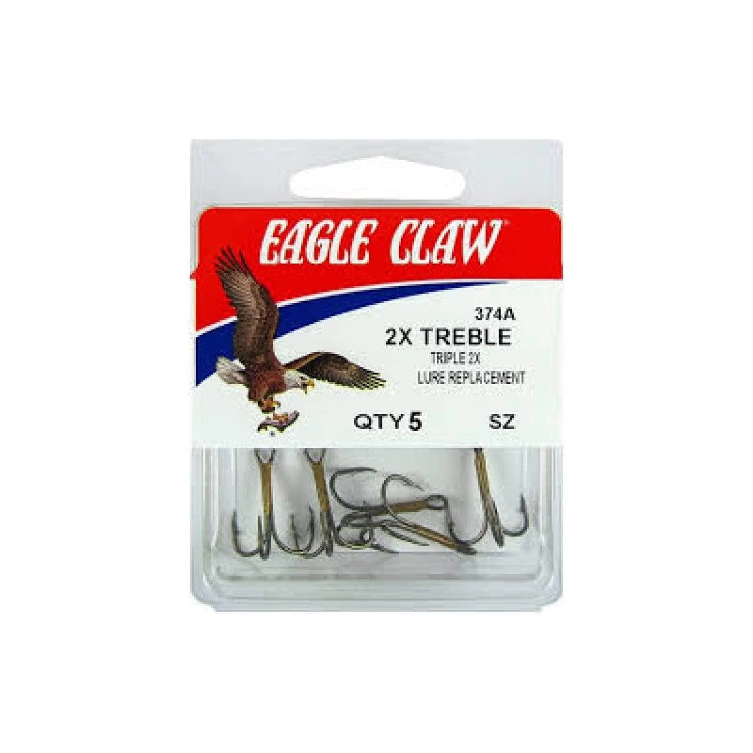 Eagle Claw 2x Treble Hook - Mel's Outdoors