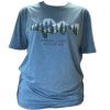 Blue 84 Mel's Sport Shop Walleye with Pines T-Shirt in Glacier Blue