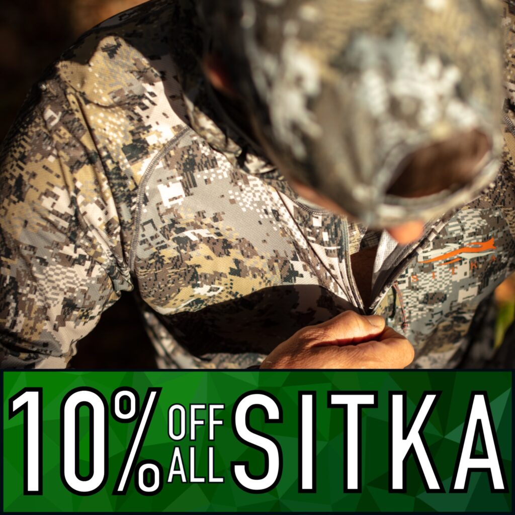 Cyber Monday Military Discount Student Discount Black Friday Sale 10% Off All Sitka with Coupon Code 2A