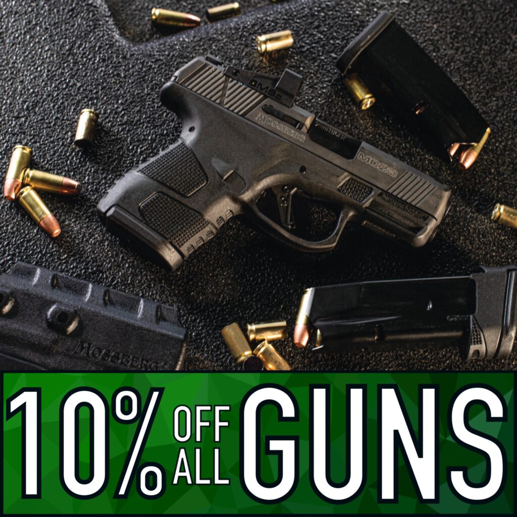 Cyber Monday Military Discount Student Discount Black Friday Sale 10% Off All Guns with Coupon Code 2A