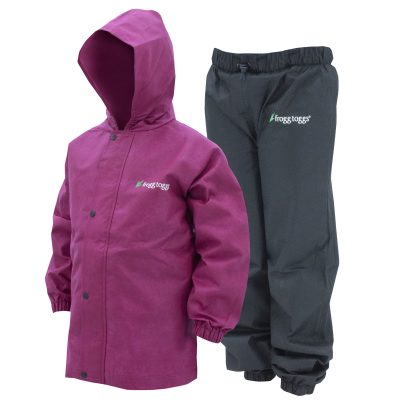 Frogg Toggs Youth Rainsuit - Cherry