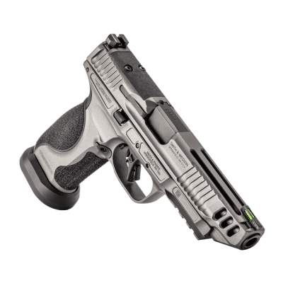 Smith and Wesson M and P9 2.0 Competitor 9mm 5in. BBL 13199 from the front right