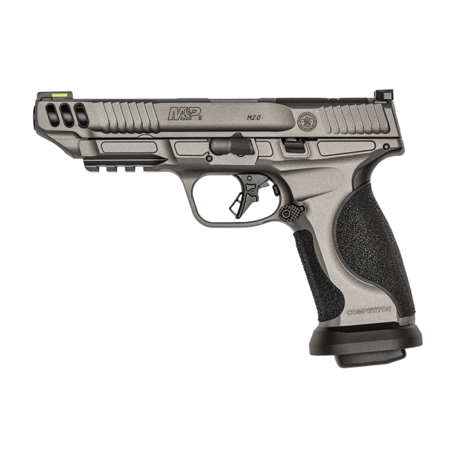 Smith and Wesson M and P9 2.0 Competitor 9mm 5in. BBL 13199 from the left