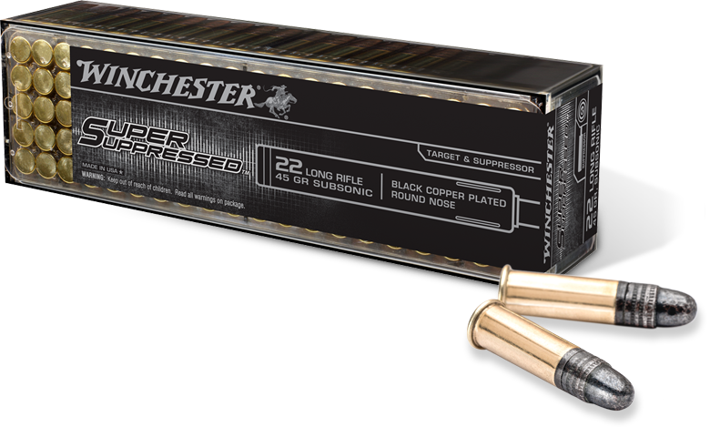 Winchester Super Suppressed .22LR 45Gr LRN 100rd