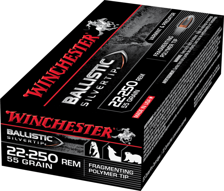 Winchester Ballistic SilverTip 22-250 55 GR