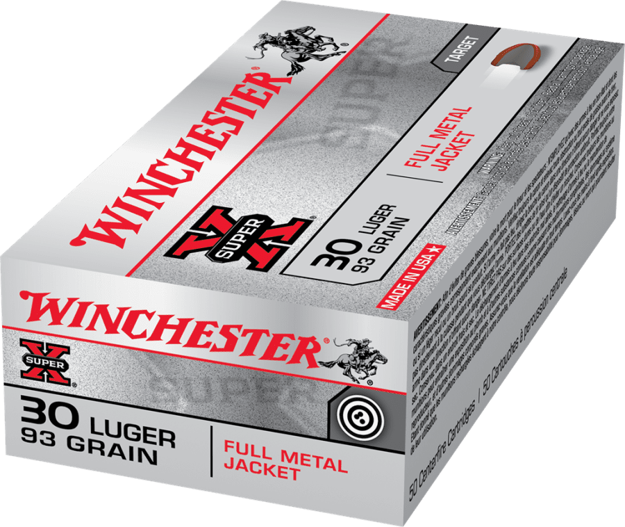 Winchester 30 Luger 7.65mm 93gr FMJ