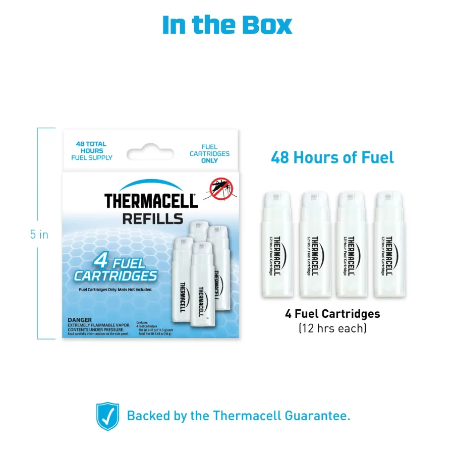 THERMACELL REFILLS 4 FUEL CARTRIDGES C4