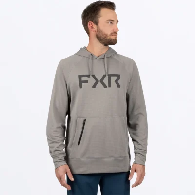 FXR Men's UPF Pilot Hoodie Stone & Asphalt