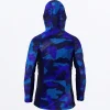 FXR Youth Blue Camo Hoodie