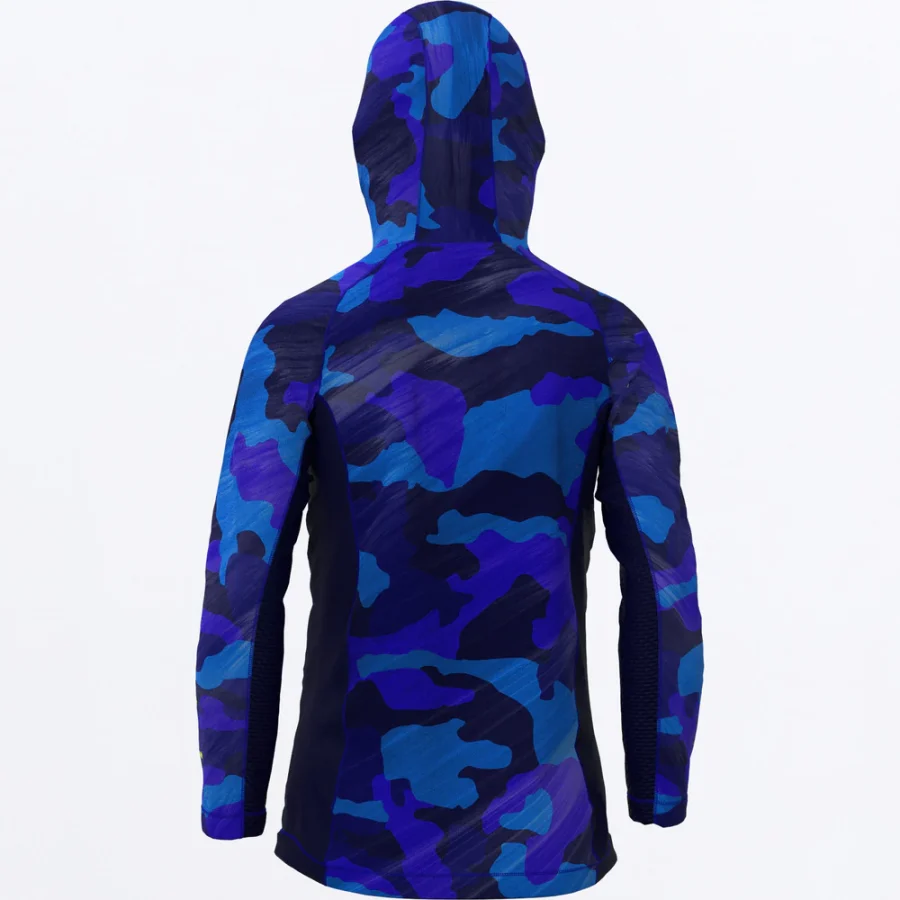 FXR Youth Blue Camo Hoodie