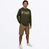 FXR Men's Trainer Premium Light Hoodie Army & Stone