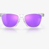 Frogskins Prizm Violet Lenses Polished Clear Frame