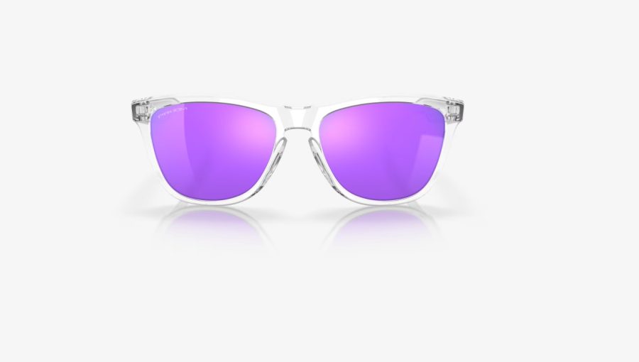 Frogskins Prizm Violet Lenses Polished Clear Frame