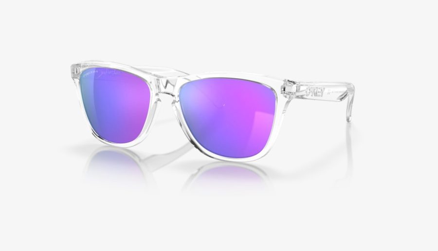 Frogskins Prizm Violet Lenses Polished Clear Frame