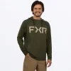 FXR Men's Trainer Premium Light Hoodie Army & Stone