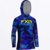 FXR Youth Blue Camo Hoodie