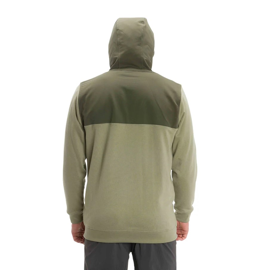 Grundens Daggerboard Hoodie Lichen Green Back Picture Grundens Daggerboard Hoodie Lichen Green Back Picture